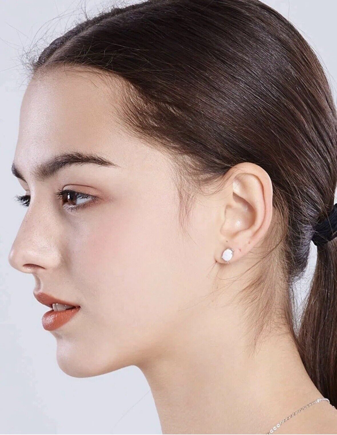 2.00 Carat Opal Oval Shape Stud Earrings 14k Yellow Gold 7mm Push Back