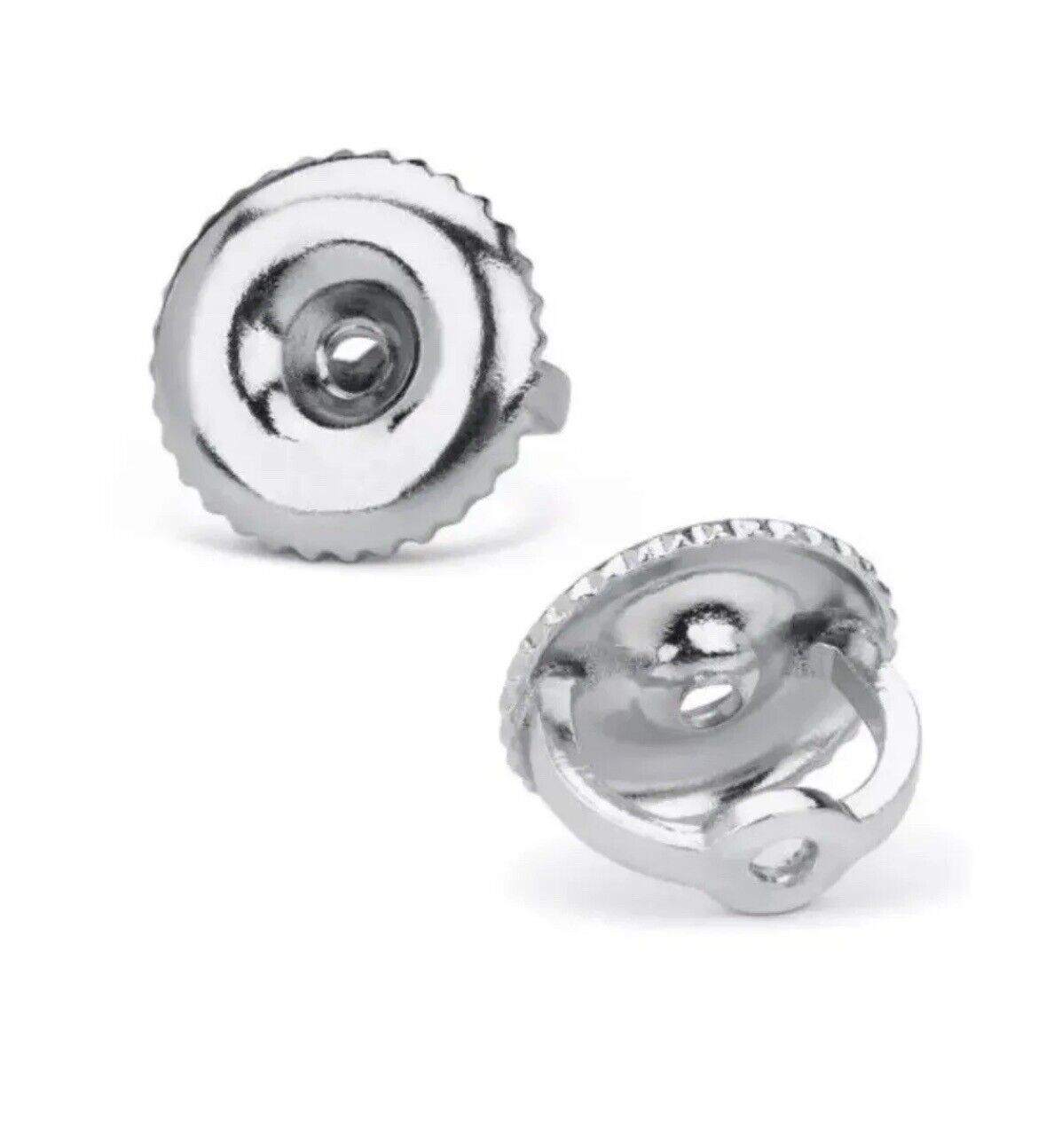 14k White Gold Replacement 1 Pair Screw Back for Stud Earrings Top Quality Backs Value $79
