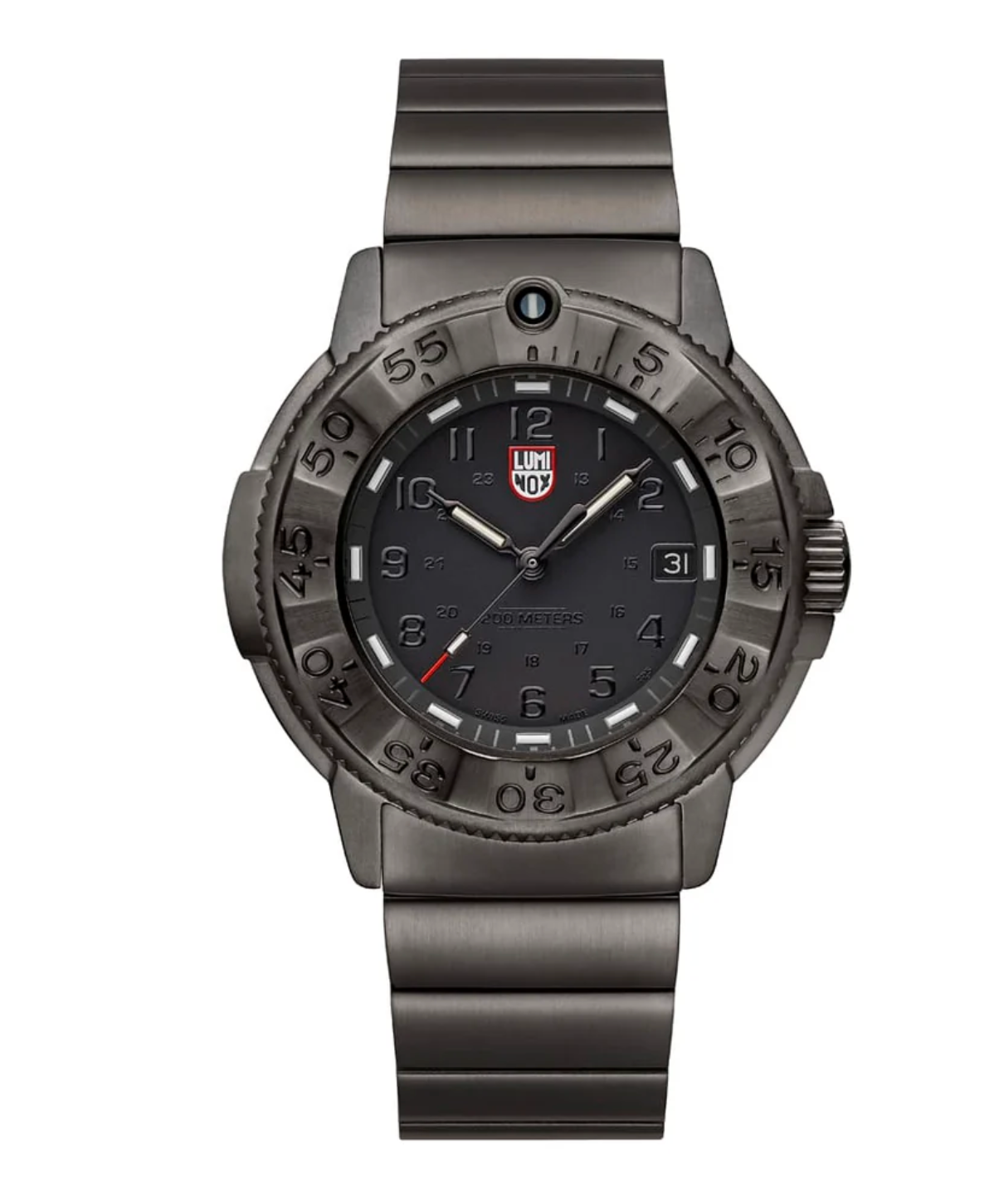 Luminox Navy SEAL Foundation XS.3228.NSF 43mm Sapphire Swiss Made Black Watch