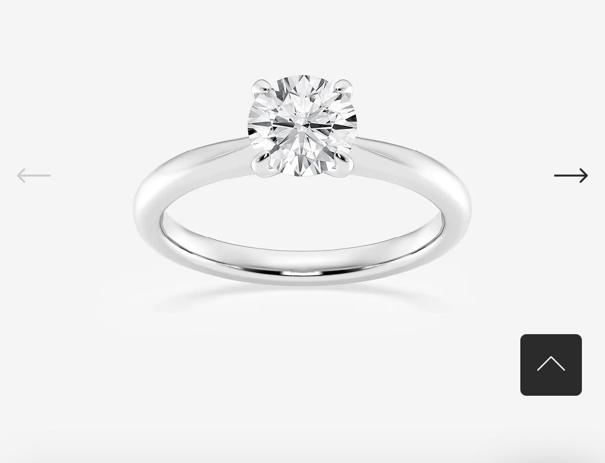 1.00 Ct VVS1/D Round Cut Certified Moissanite Solitaire Ring 14K White Gold Size 7