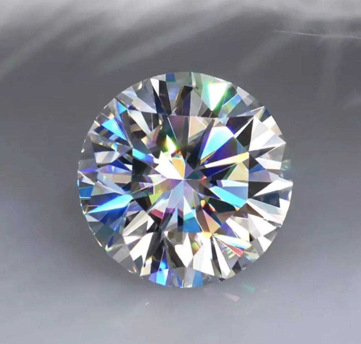 9 mm Loose Round Cut VVS1/D GRA Certified Real Moissanite Diamond Brilliant Quality