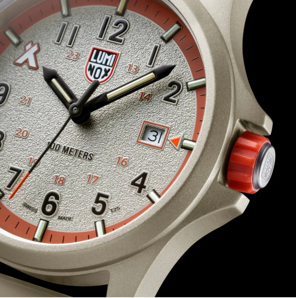 Luminox XB.3717 Bear Grylls Survival Land Beige Rubber 43mm Men's Swiss Watch