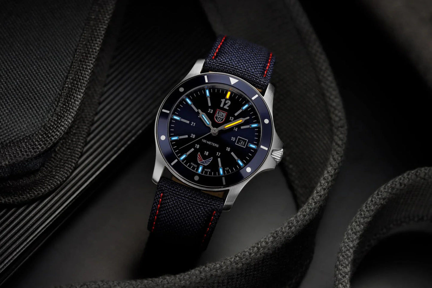 Luminox VOLITION AMERICA Blue Valor Dress Swiss Made Watch 42 mm SKU XS.0913.VOL