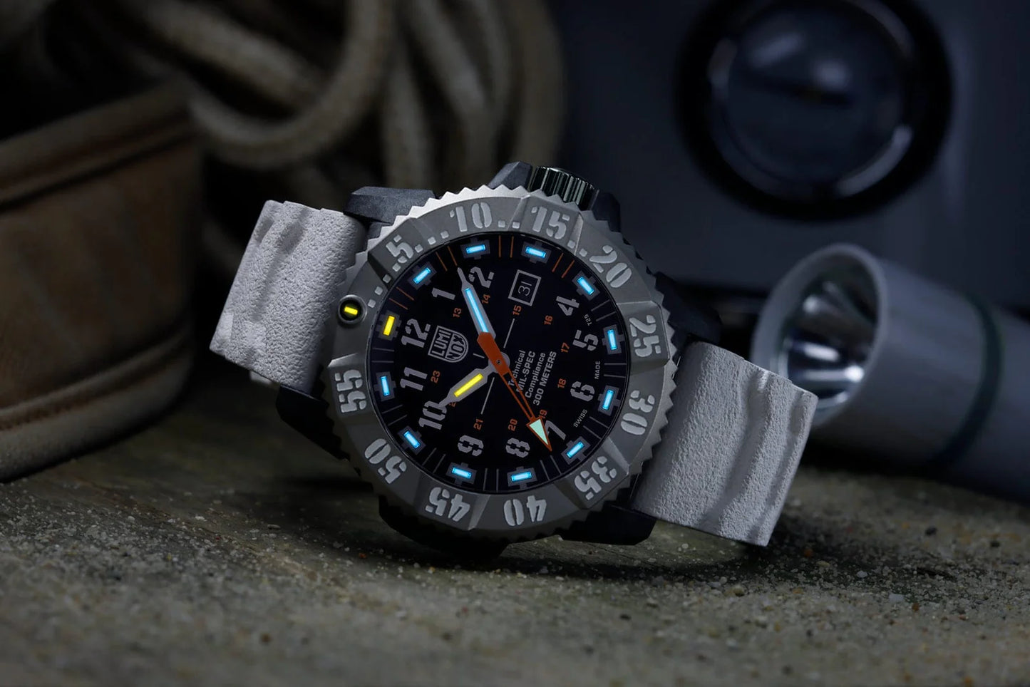 New Luminox MIL-SPEC Military Dive Watch 46 mm XL.3359.SET Swiss Made Watch