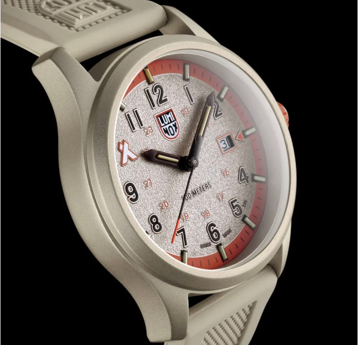 Luminox XB.3717 Bear Grylls Survival Land Beige Rubber 43mm Men's Swiss Watch