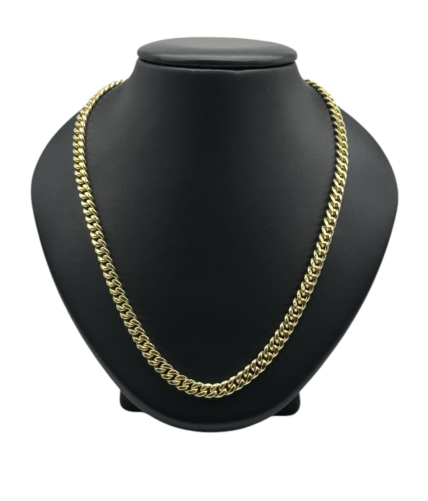 10k Pure Yellow Gold Royal Miami Cuban Link Chain 6mm Width 24" Inch Necklace Box Lock
