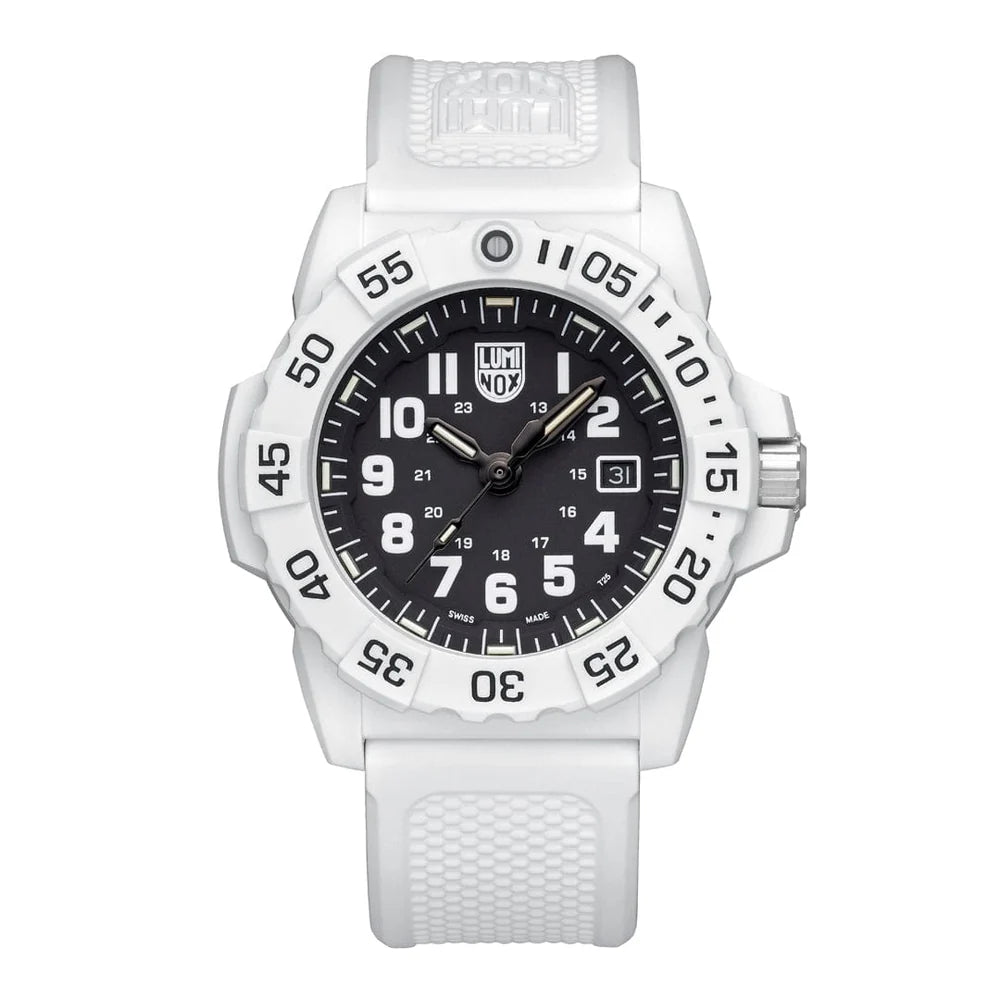 Luminox XS.3507.WB Military Navy Seal 3500 Series Dive Swiss Made Watch 45mm