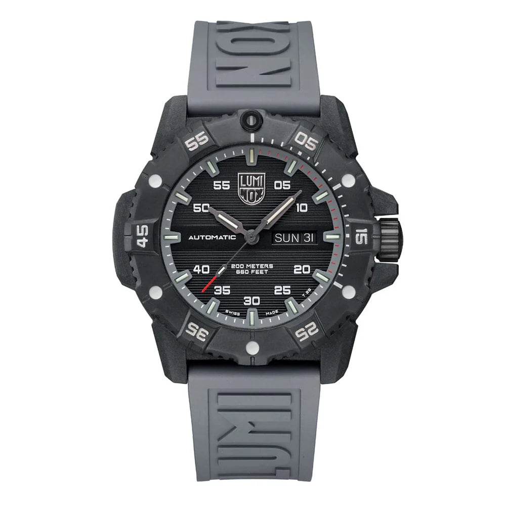 New Luminox XS.3862 Master Carbon Seal 45mm Gray Rubber Automatic Swiss Watch