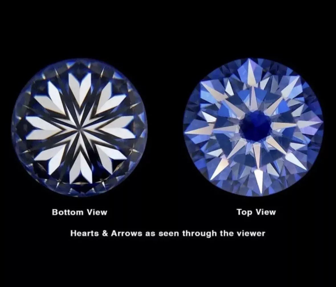 4.00 Carat Round Cut VVS1/EF Certified Lab Grown Diamond Studs 14K White Gold 8mm Screw Backs