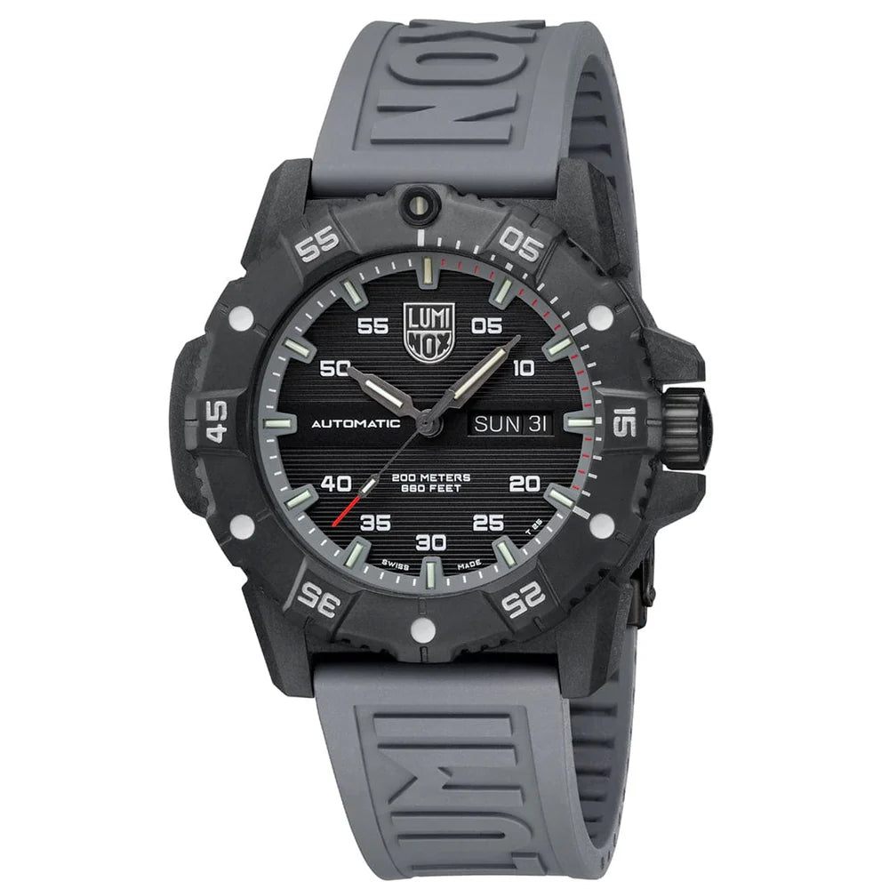 New Luminox XS.3862 Master Carbon Seal 45mm Gray Rubber Automatic Swiss Watch