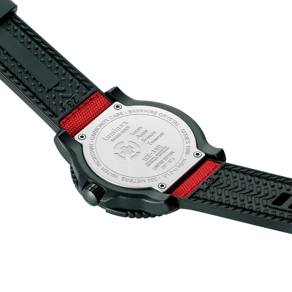 Luminox XL.1095 ICE-SAR 1080 Series 46mm Carbon Black Red Quartz Limited Edition