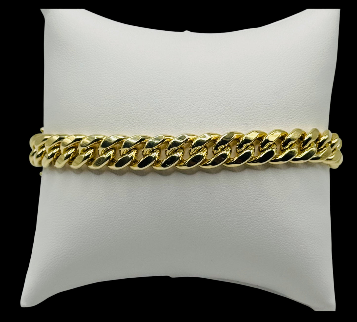 10k Solid Yellow Gold Miami Cuban Link Bracelet 8.5" inc Long 10mm Width Real 10kt 22-27 Grams Pure Yellow Gold Box Lock