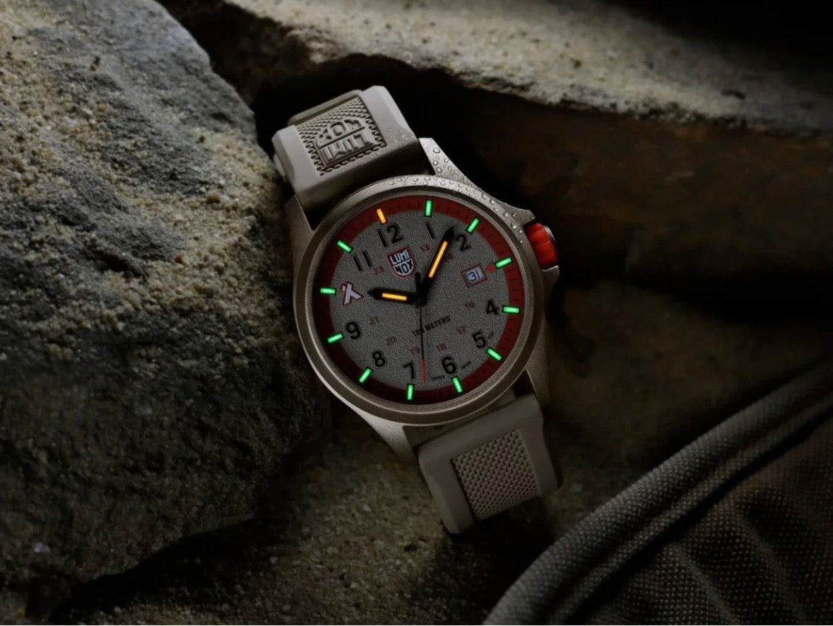 Luminox XB.3717 Bear Grylls Survival Land Beige Rubber 43mm Men's Swiss Watch