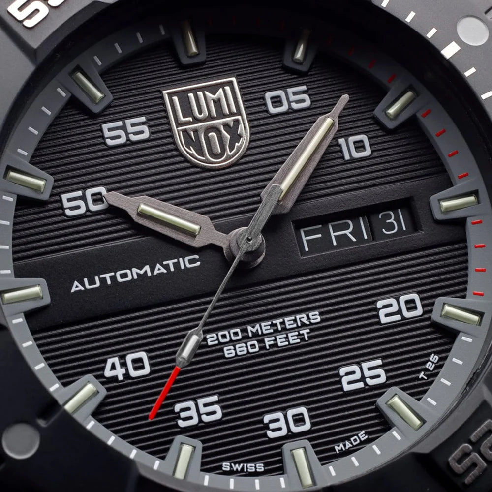 New Luminox XS.3862 Master Carbon Seal 45mm Gray Rubber Automatic Swiss Watch