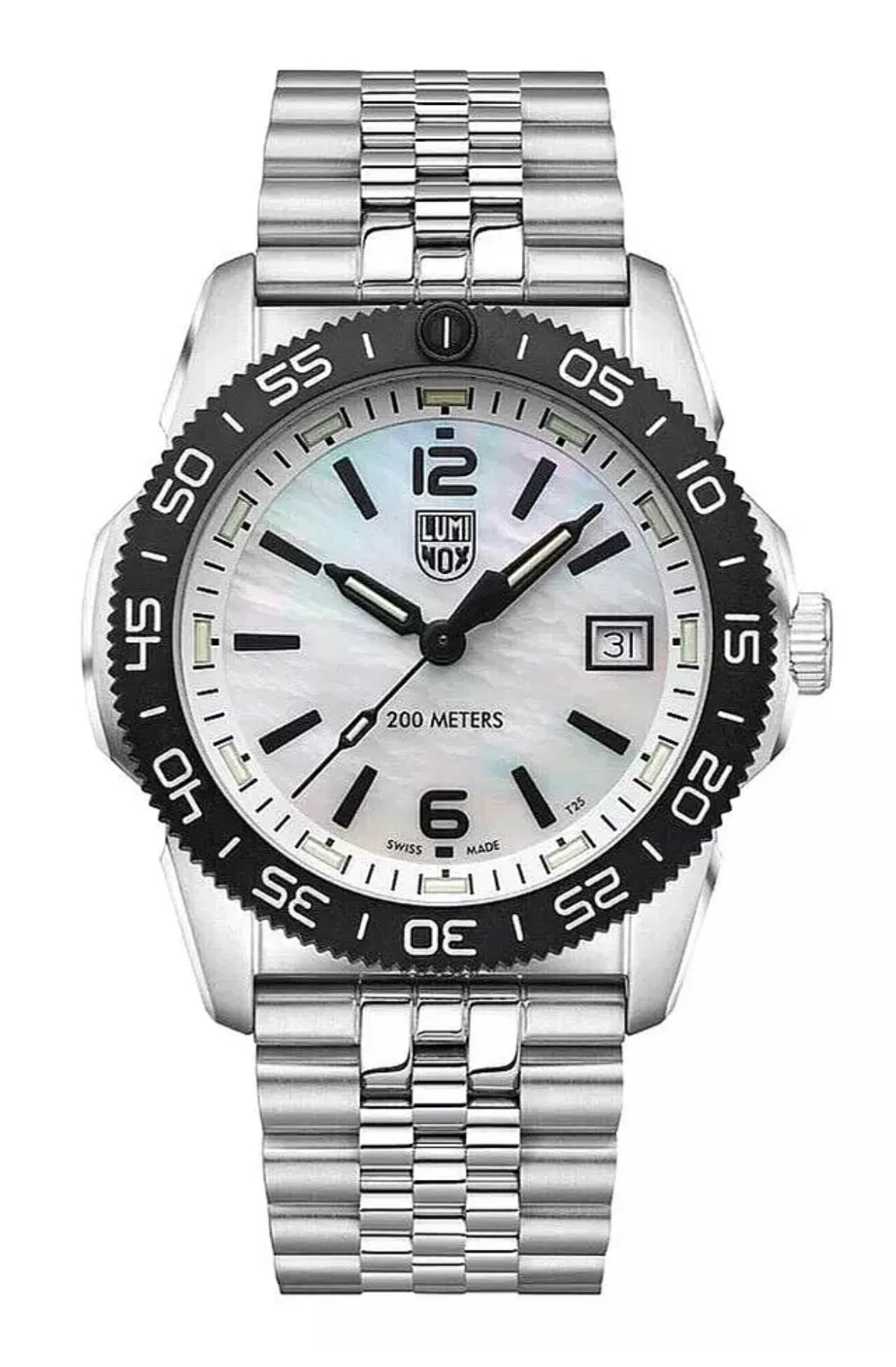 Luminox XS.3126M.1 Pacific Diver S.Steel White Mother Of Pearl Dial 39mm Watch