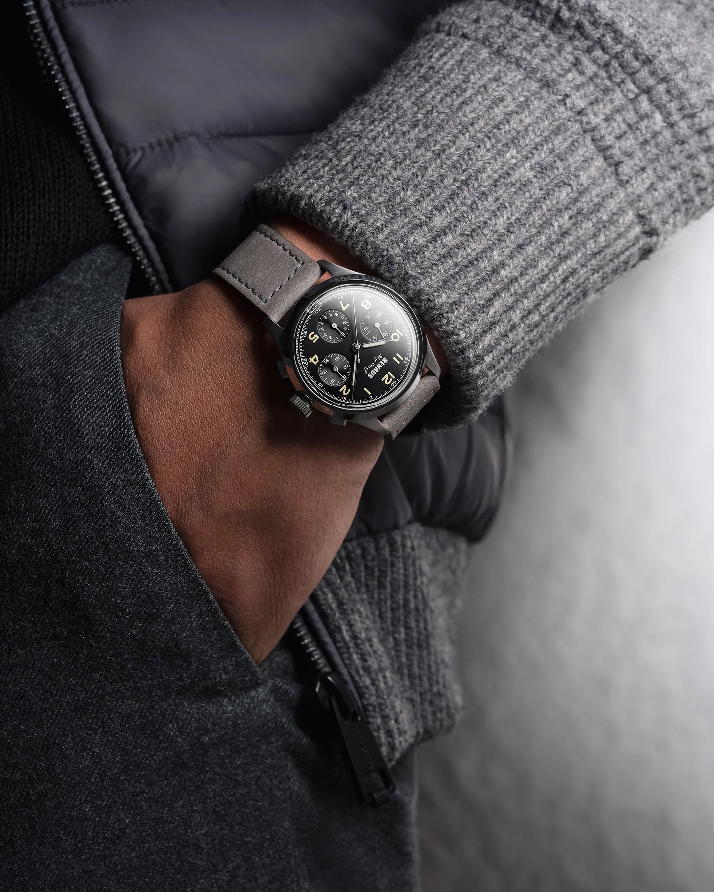 BENRUS Sky Chief ETA 2894 COSC Automatic Chronograph 36mm Sapphire Crystal