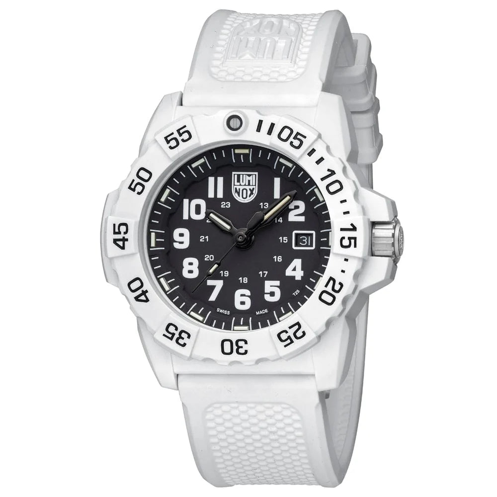 Luminox XS.3507.WB Military Navy Seal 3500 Series Dive Swiss Made Watch 45mm