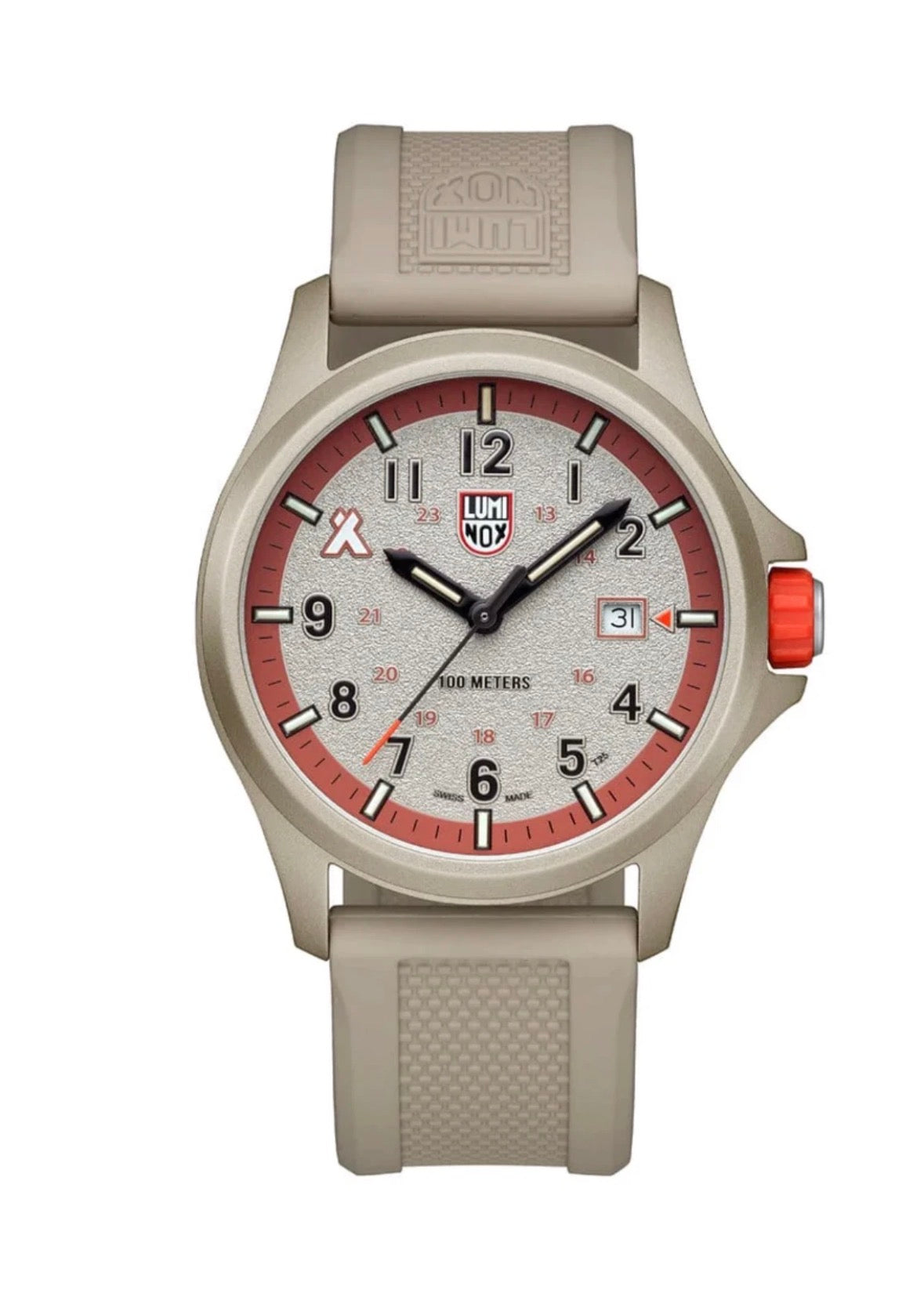Luminox XB.3717 Bear Grylls Survival Land Beige Rubber 43mm Men's Swiss Watch