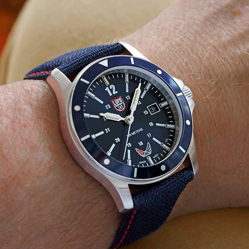 Luminox VOLITION AMERICA Blue Valor Dress Swiss Made Watch 42 mm SKU XS.0913.VOL