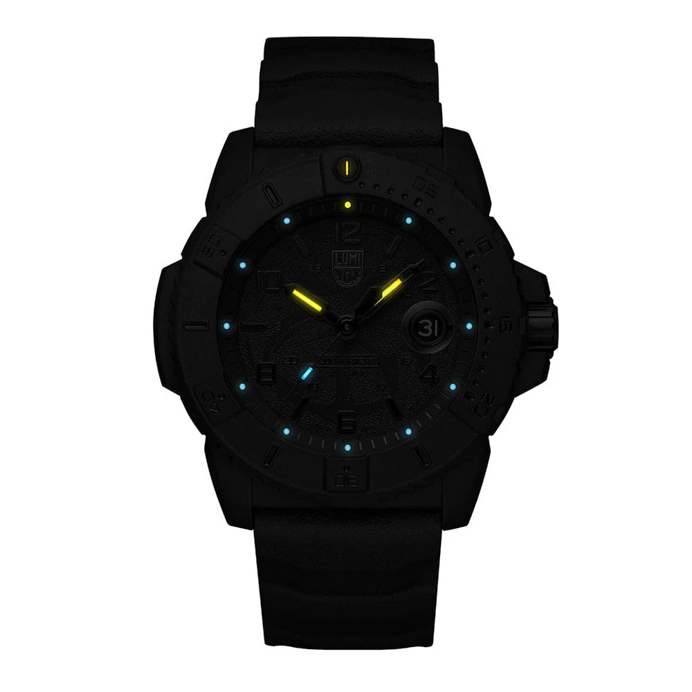 Luminox Navy SEAL Foundation Military Blackout Watch, 45 mm XS.3601.BO.NSF