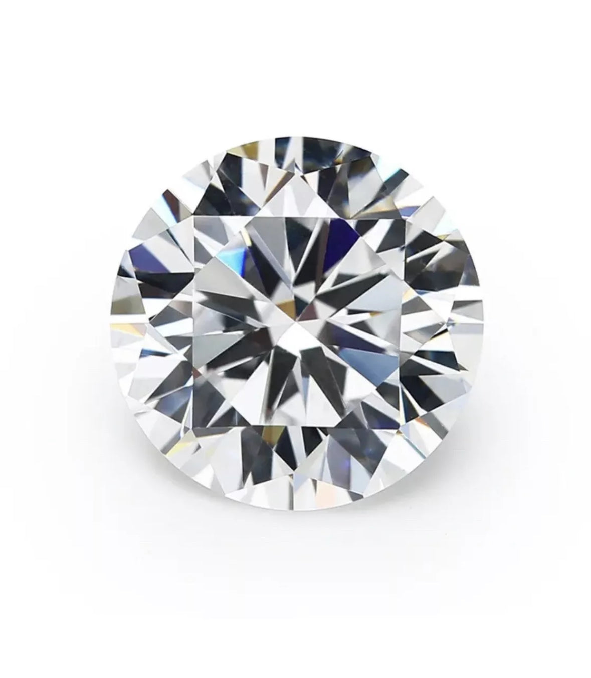 2.00 Ct Round Cut VVS1/D Loose Moissanite Diamond 8mmTop Quality