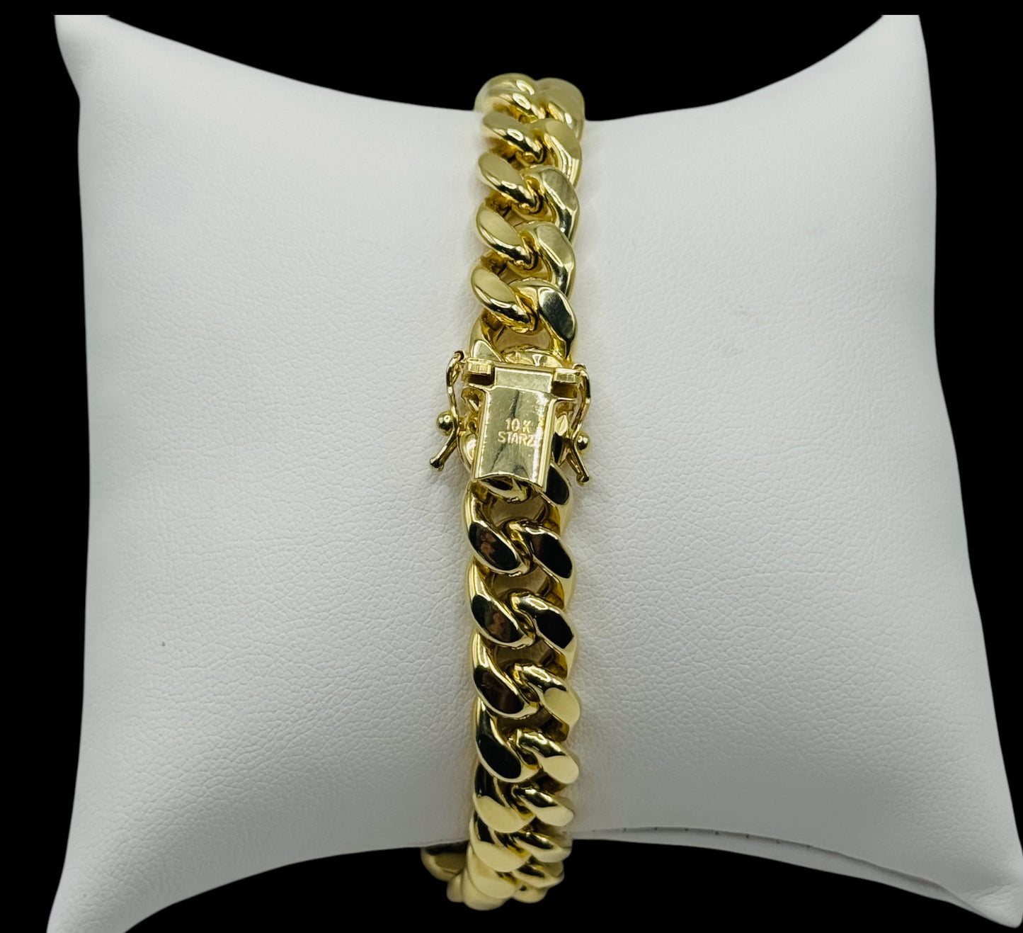 10k Solid Yellow Gold Miami Cuban Link Bracelet 8.5" inc Long 10mm Width Real 10kt 22-27 Grams Pure Yellow Gold Box Lock