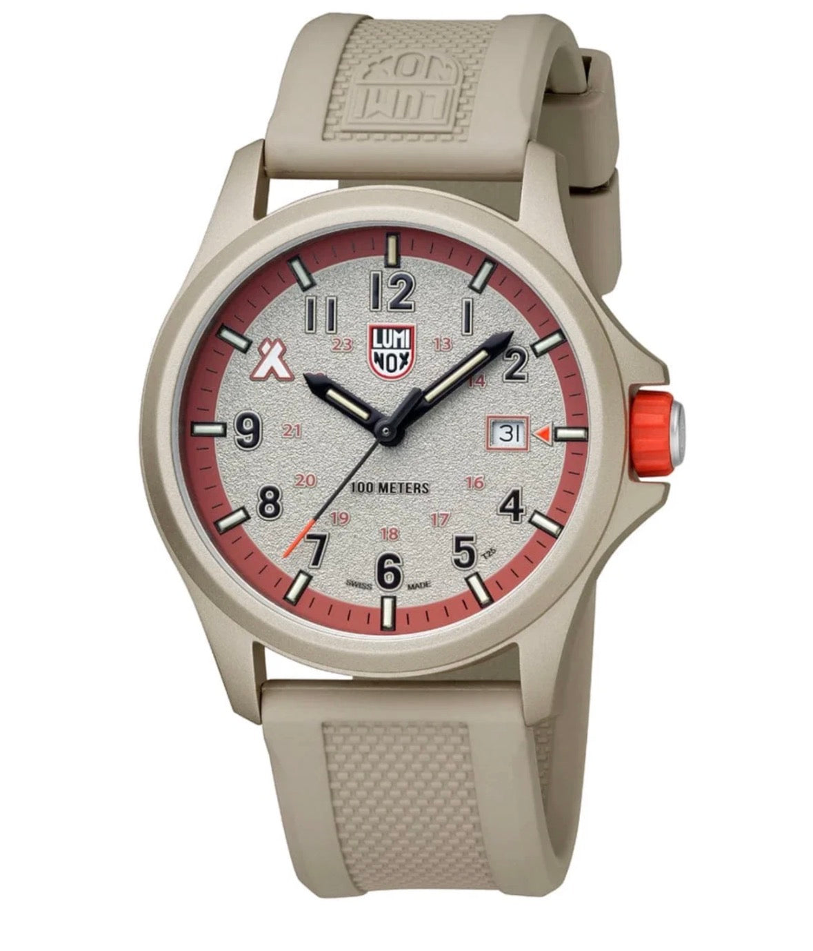 Luminox XB.3717 Bear Grylls Survival Land Beige Rubber 43mm Men's Swiss Watch