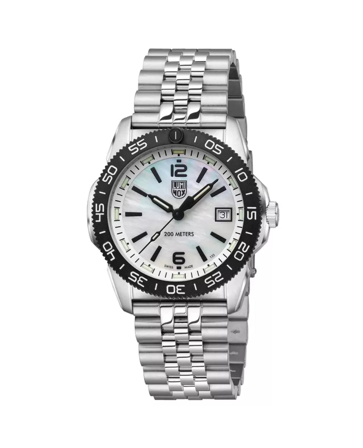 Luminox XS.3126M.1 Pacific Diver S.Steel White Mother Of Pearl Dial 39mm Watch