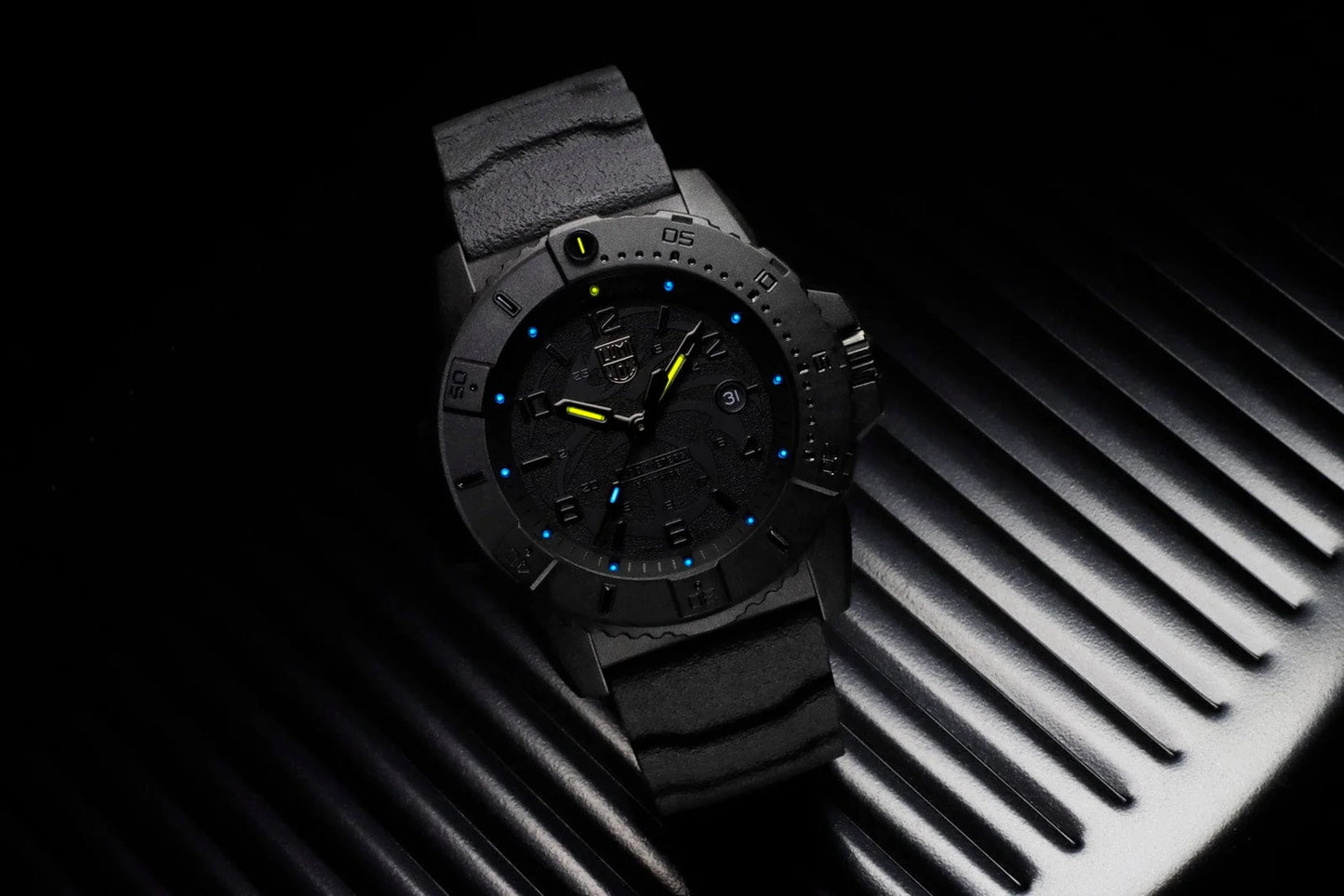 Luminox Navy SEAL Foundation Military Blackout Watch, 45 mm XS.3601.BO.NSF