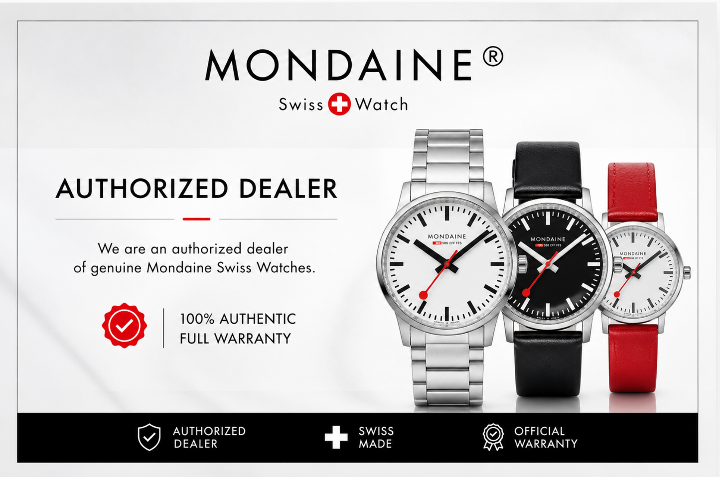 Mondaine Stop2Go Swiss Made 41mm Black Dial Sapphire Watch MST.41020.LBV.2SE