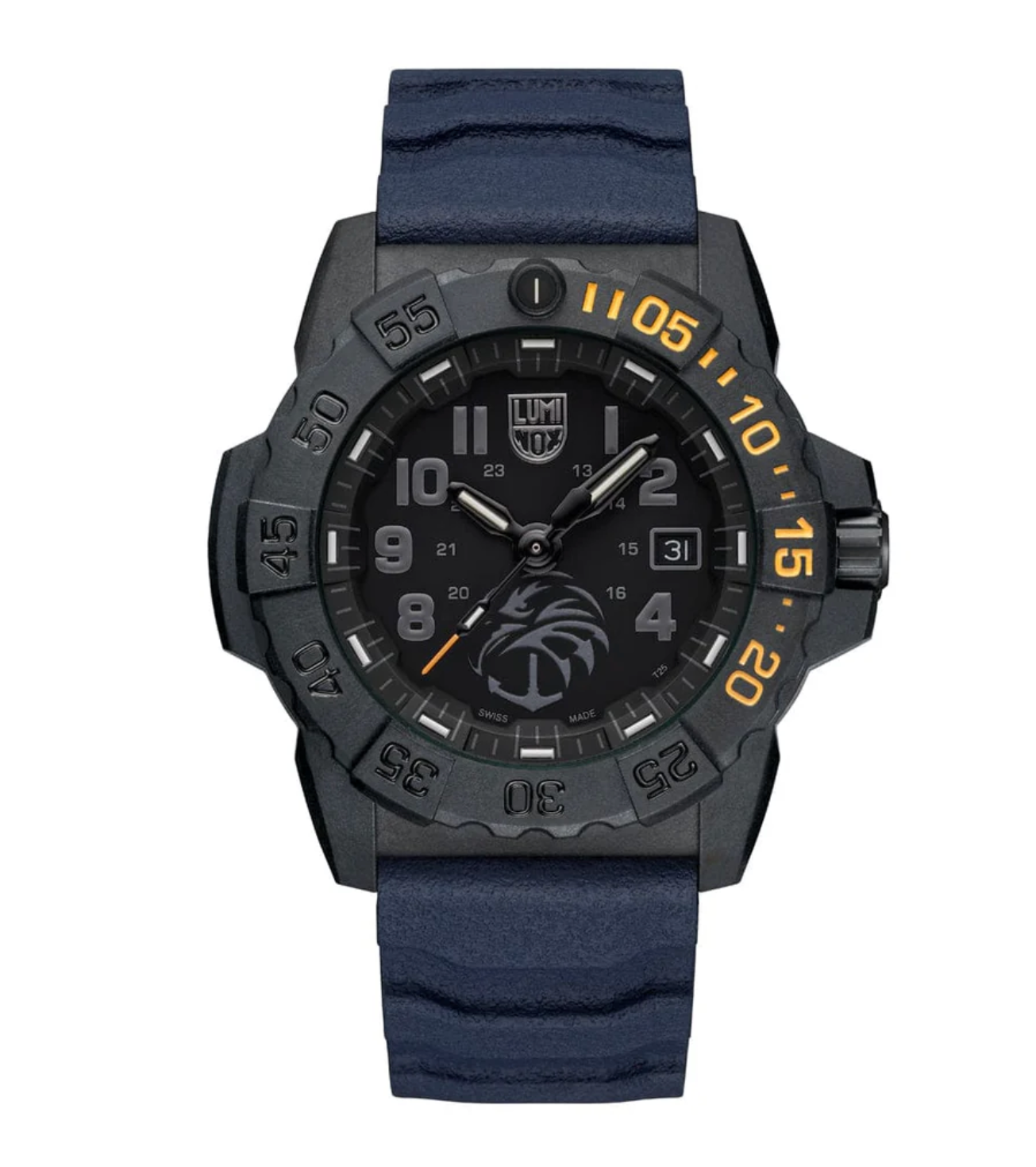 Luminox Navy SEAL 3505 NSF Guardian 45mm Swiss Dive Watch XS.3505.NSF.N Sapphire Crystal