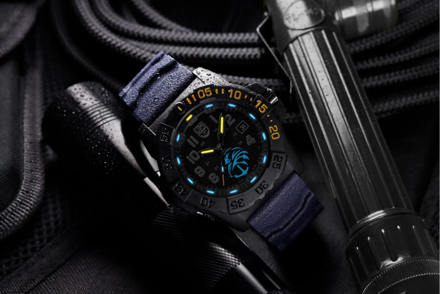 Luminox Navy SEAL 3505 NSF Guardian 45mm Swiss Dive Watch XS.3505.NSF.N Sapphire Crystal