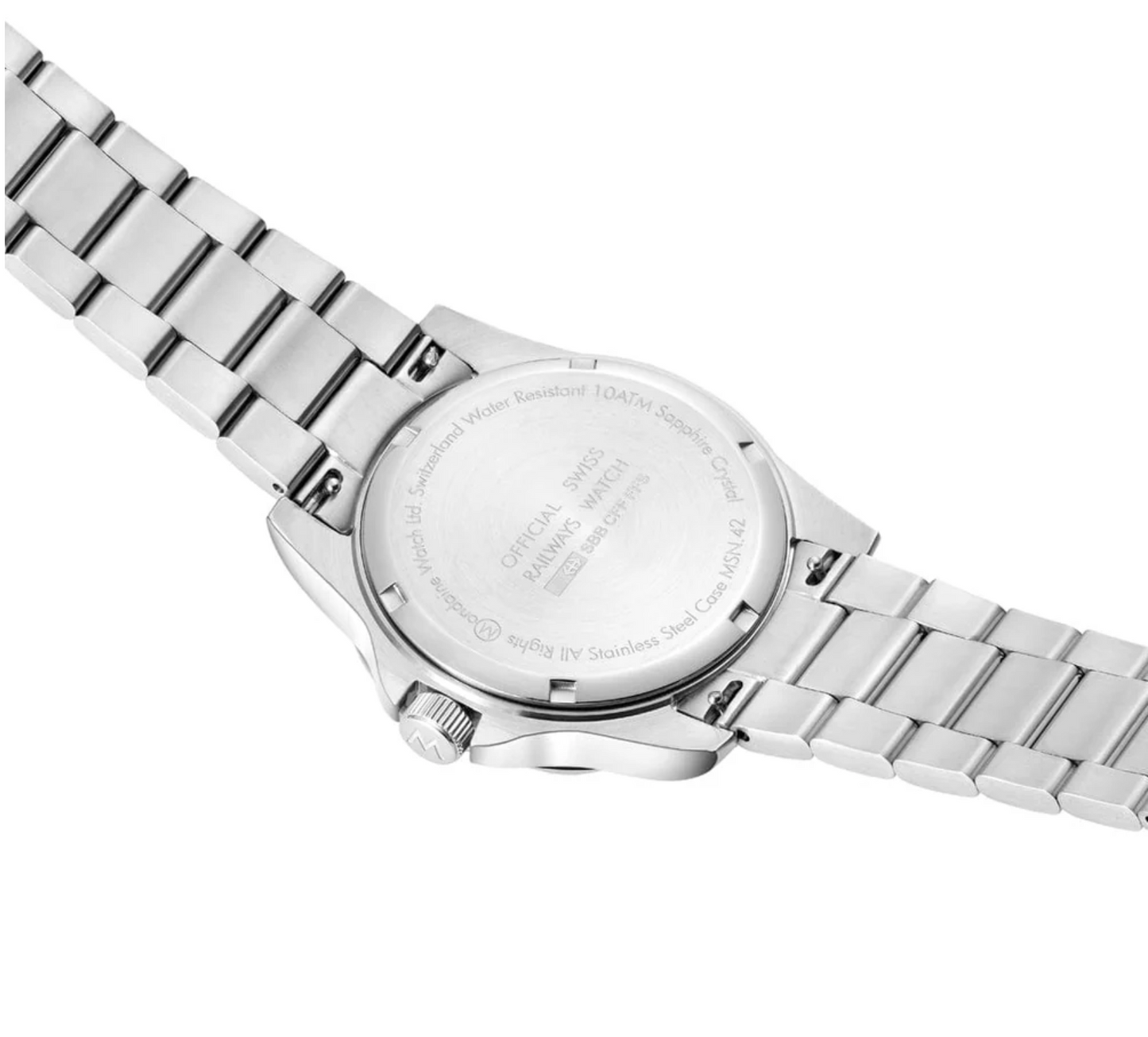 Mondaine Numeri 42 mm MSN.4211B.SK Men's Swiss Made Sapphire Crystal Watch