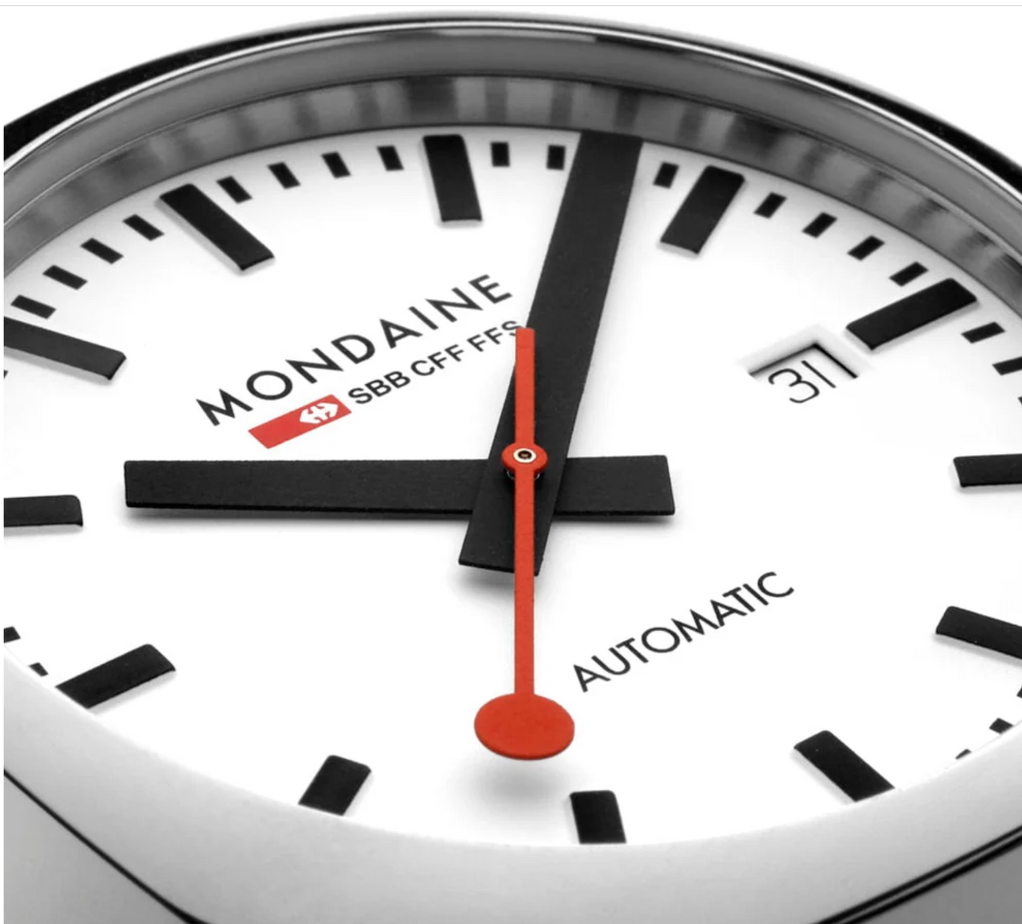 Share Mondaine MSL.3961B.SM Mens Swiss Watch Cushion Automatic 39mm Sapphire Crystal