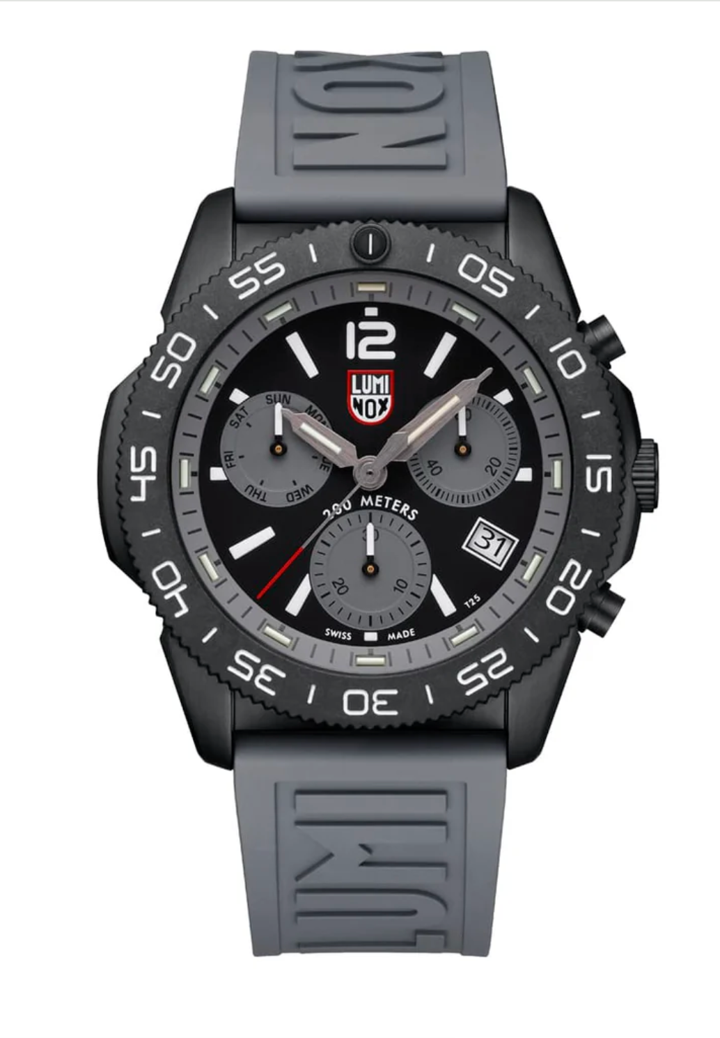 Luminox XS.3148 Pacific Diver Chronograph 44mm Graphite Grey Swiss Watch 200M