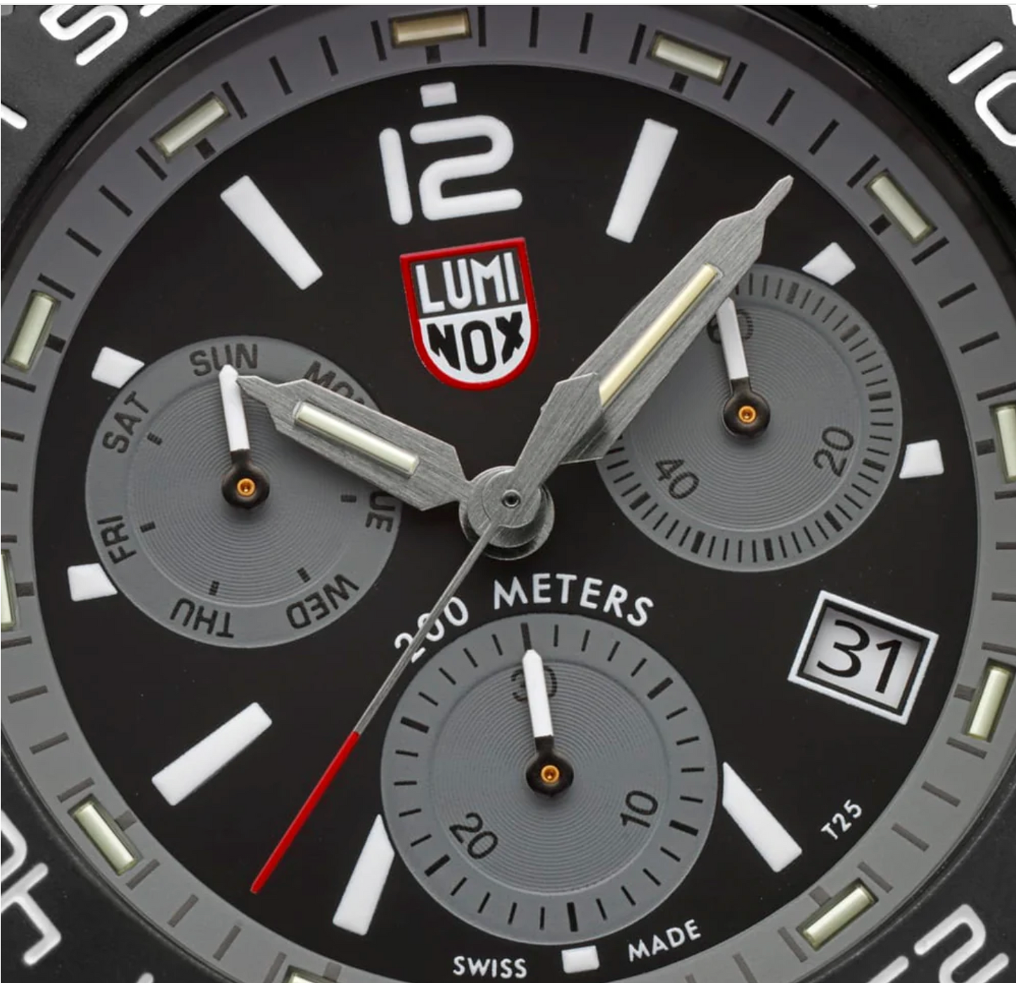 Luminox XS.3148 Pacific Diver Chronograph 44mm Graphite Grey Swiss Watch 200M