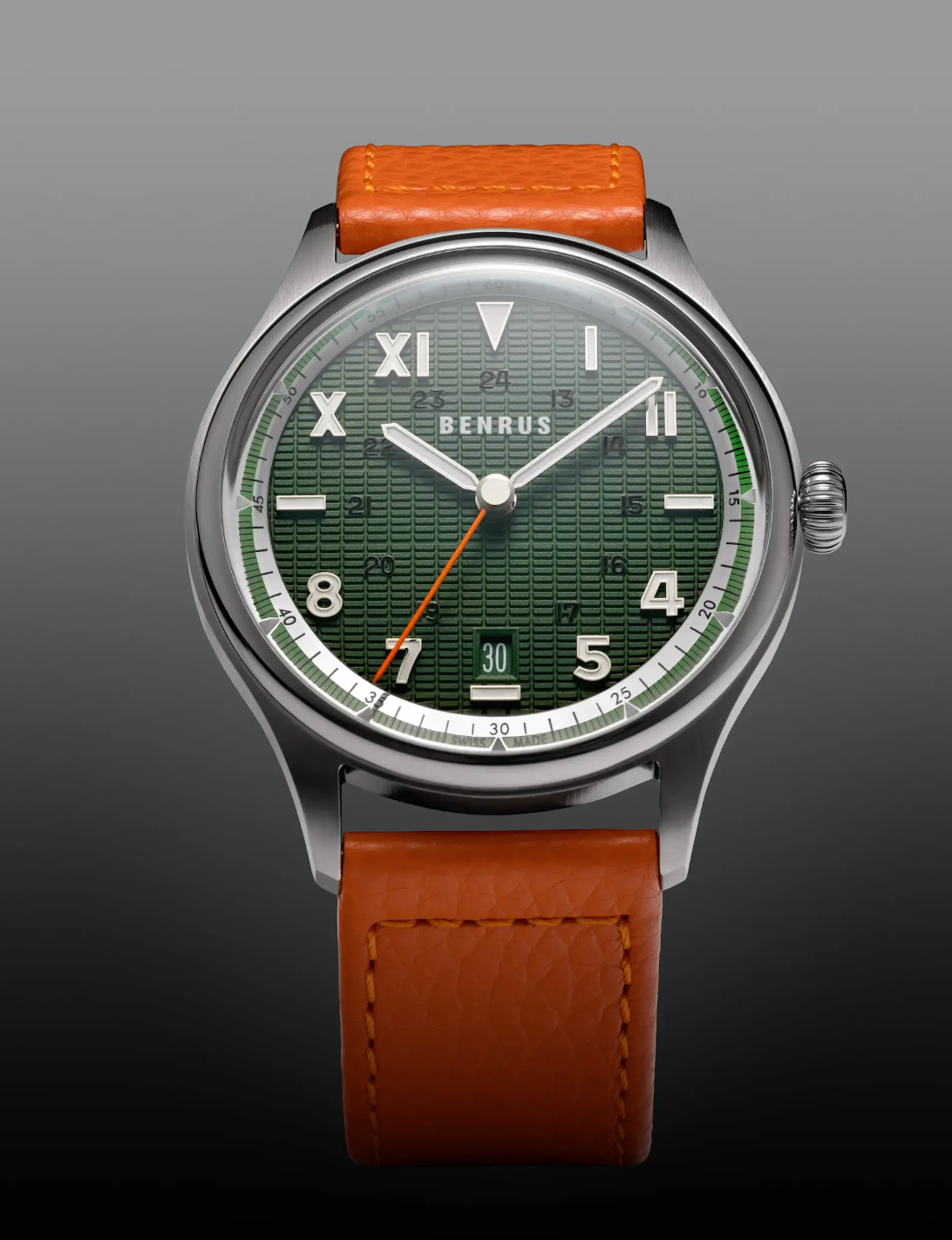 Bensh 3061 GT Men's Swiss Made Automatic Watch ETA 2892 Sapphire Crystal