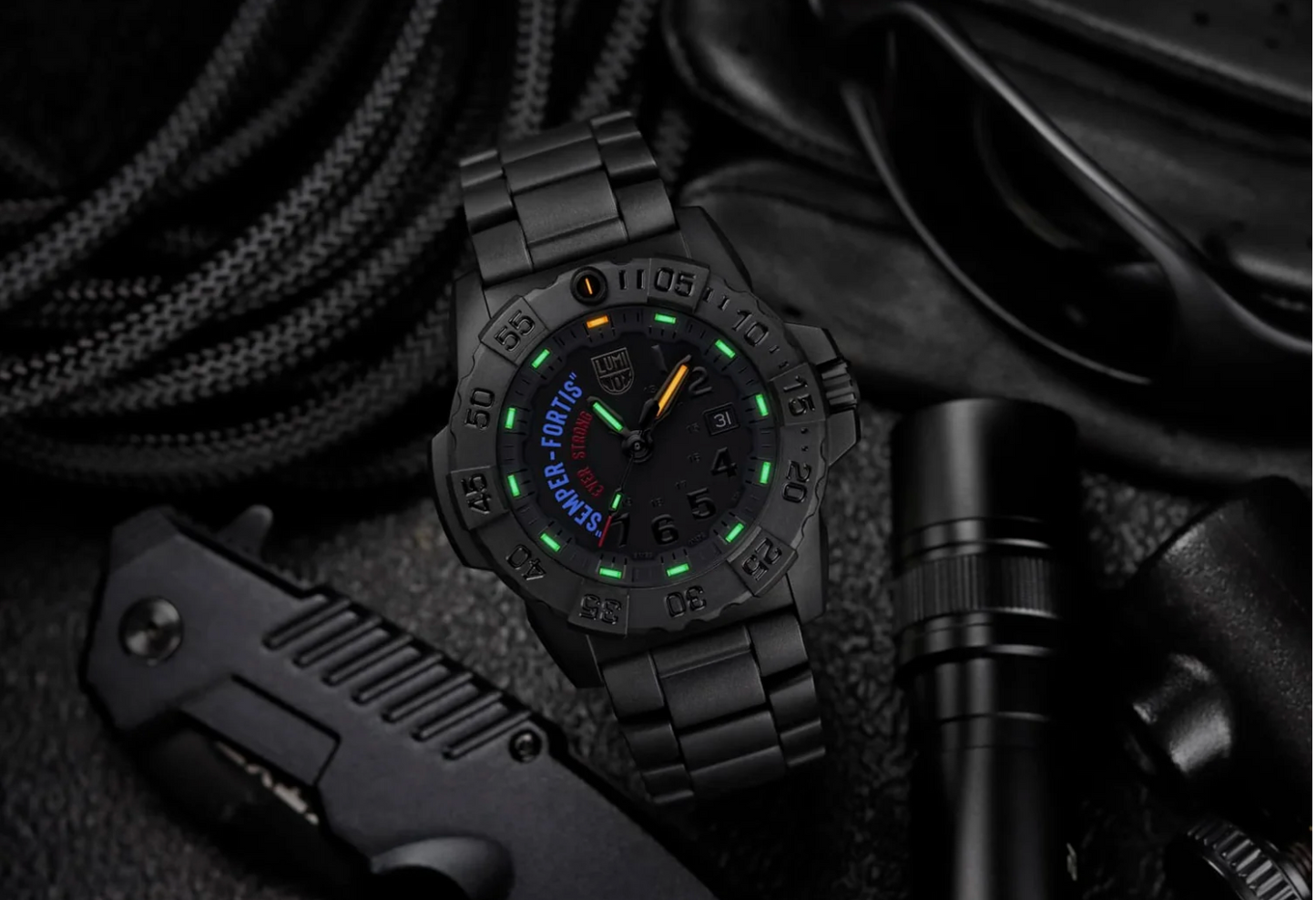 Luminox XS.3515.N Navy SEAL 3500 Semper Fortis Limited Edition Swiss Watch 45mm