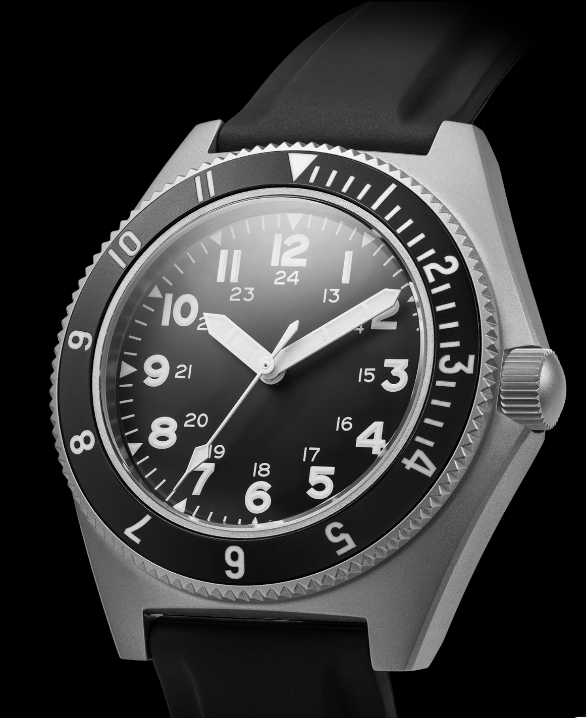 BENRUS Type 2 MIL SPEC 39.5mm Swiss Automatic Men's Watch Sapphire Crystal 200m