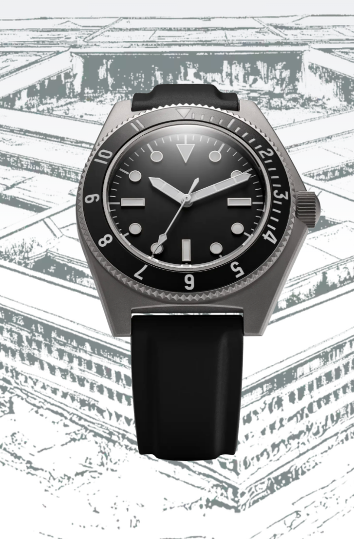 BENRUS Type 1 MIL SPEC 39.5mm Swiss Automatic Sapphire Crystal T1MS-SS-B-395 Watch