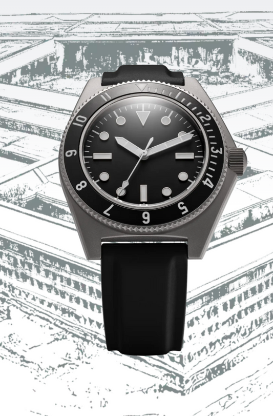 BENRUS Type 1 MIL SPEC 39.5mm Swiss Automatic Sapphire Crystal T1MS-SS-B-395 Watch