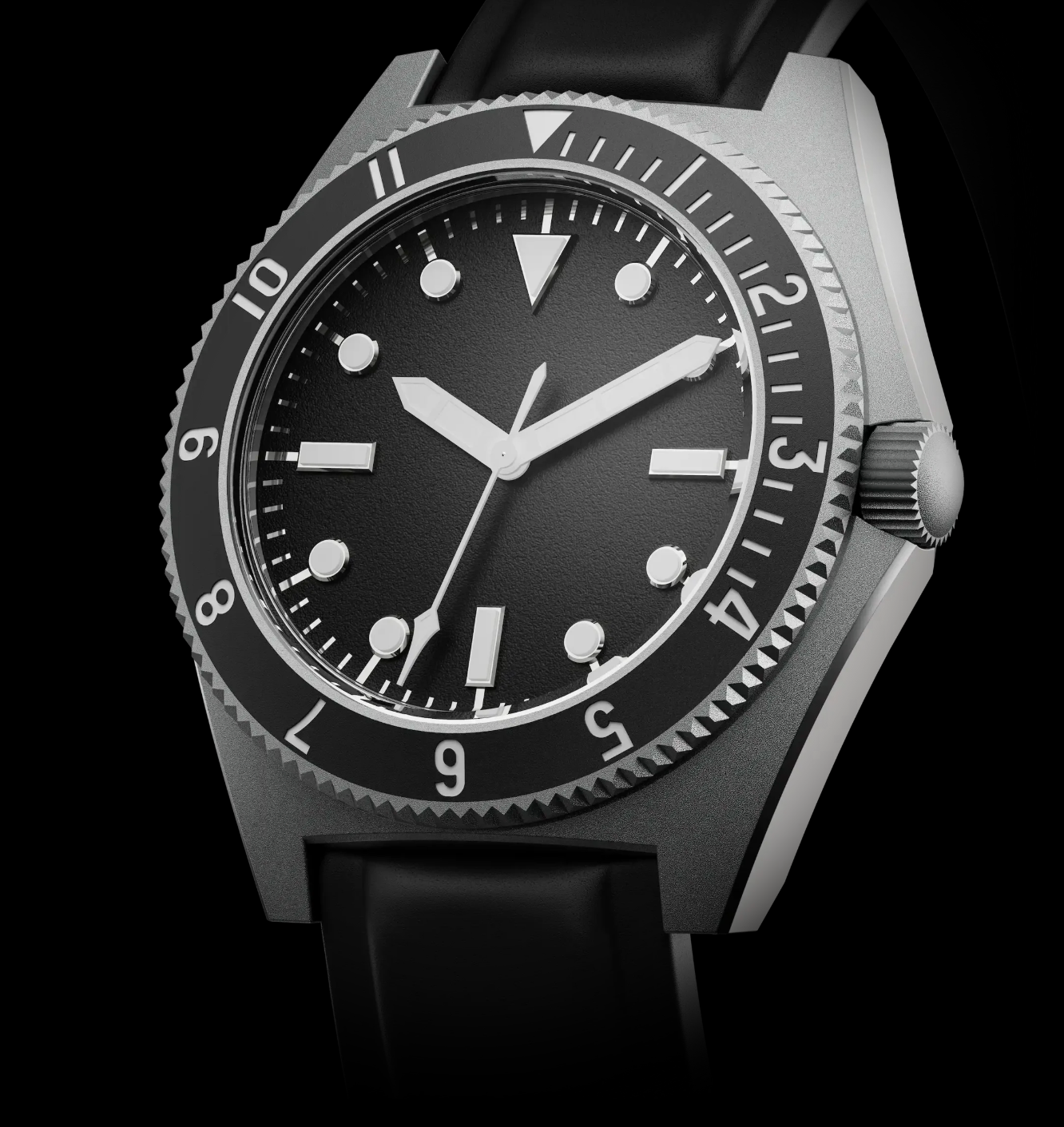 BENRUS Type 1 MIL SPEC 39.5mm Swiss Automatic Sapphire Crystal T1MS-SS-B-395 Watch