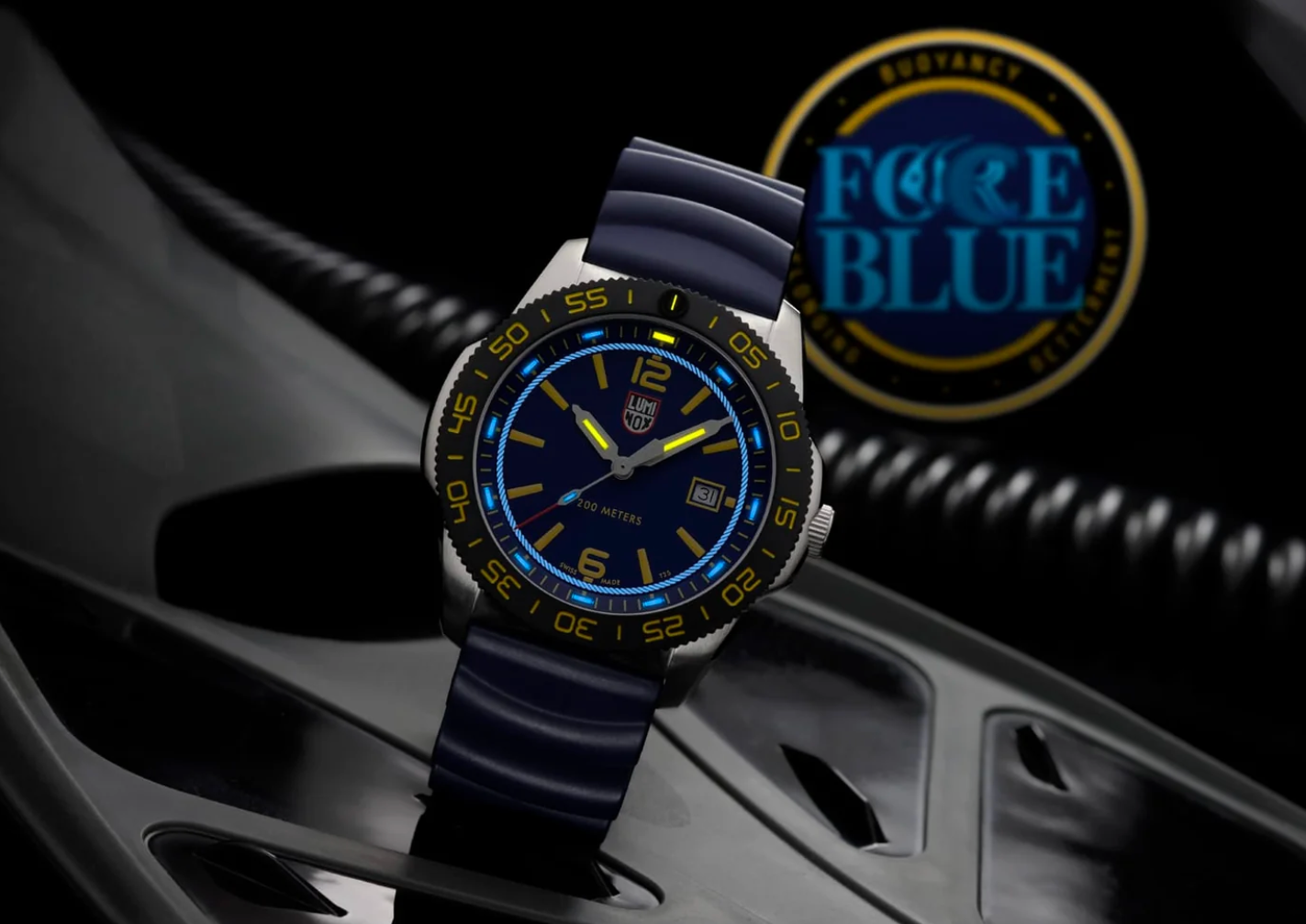 Luminox XS.3125.FB FORCE BLUE Pacific Diver 44mm Sapphire Swiss Dive Watch 200M