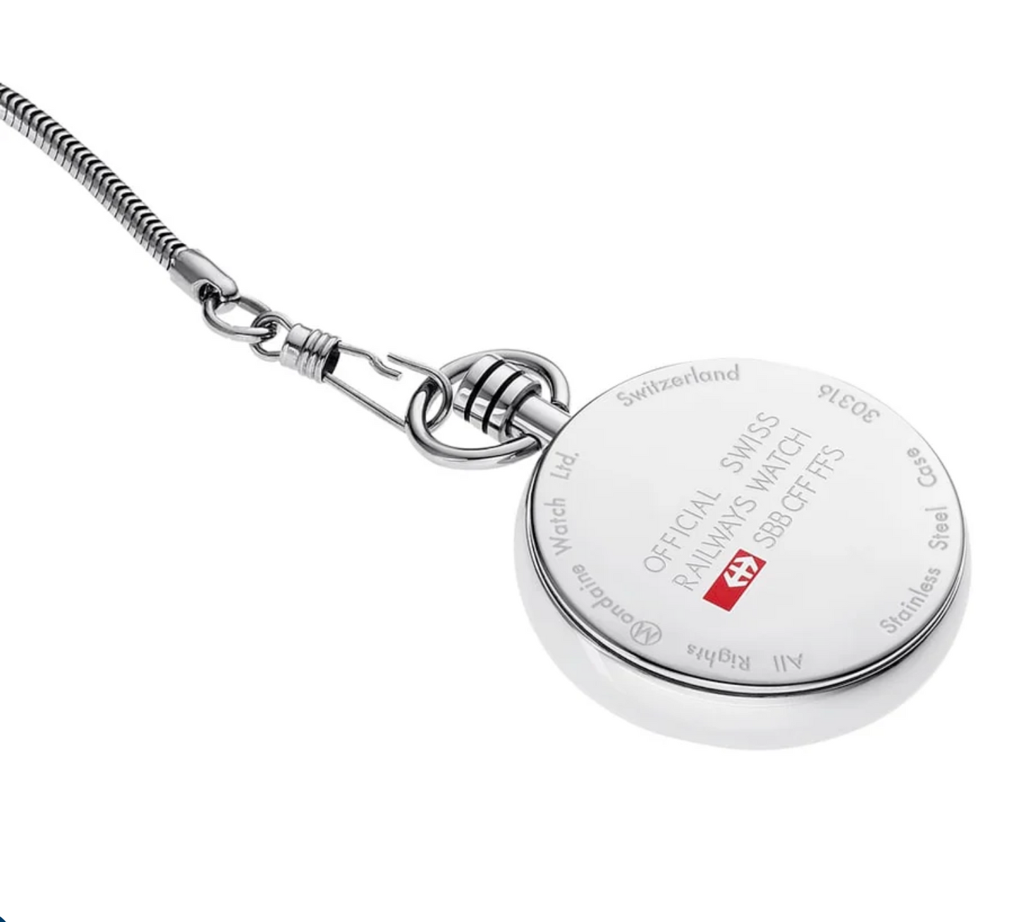MONDAINE Pocket Watch 43mm Swiss Made Quartz Stainless Steel A660.30316.20SBB
