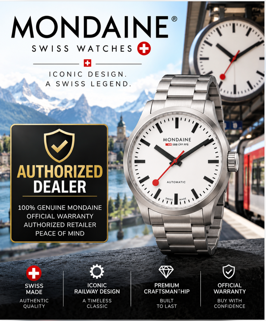 Mondaine Original Automatic Swiss Made Watch 41mm Sapphire Crystal MST.4161B.SJ