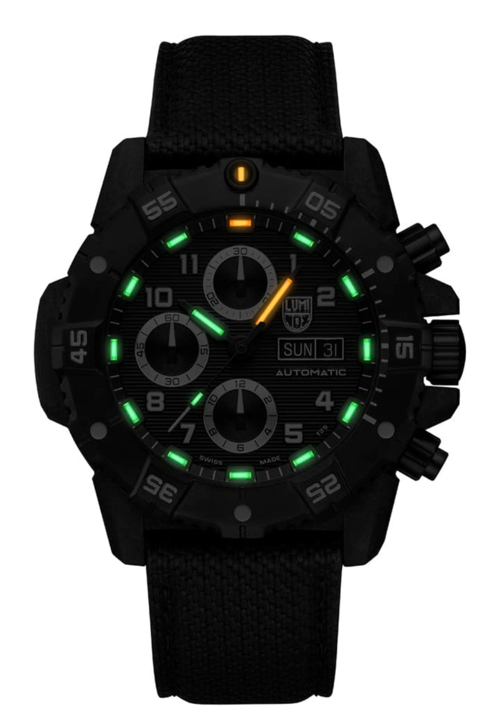 New Luminox XS.3881 Master Carbon SEAL Automatic Chronograph 45mm Swiss Made Men's Watch