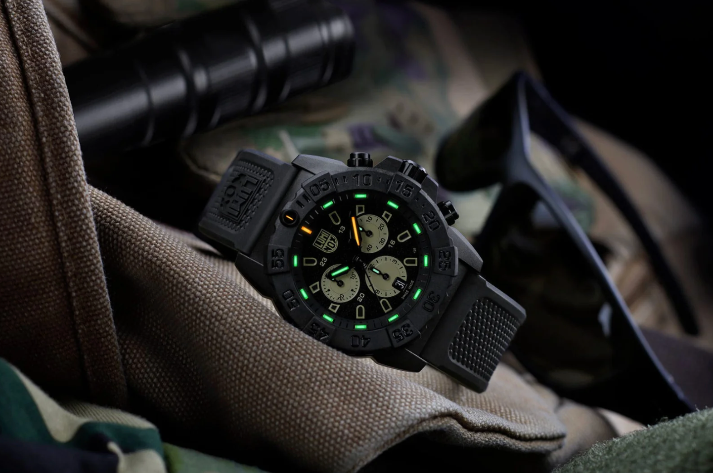 Luminox XS.3587 Navy SEAL 45mm Chronograph Swiss Quartz Carbonox Men's Watch