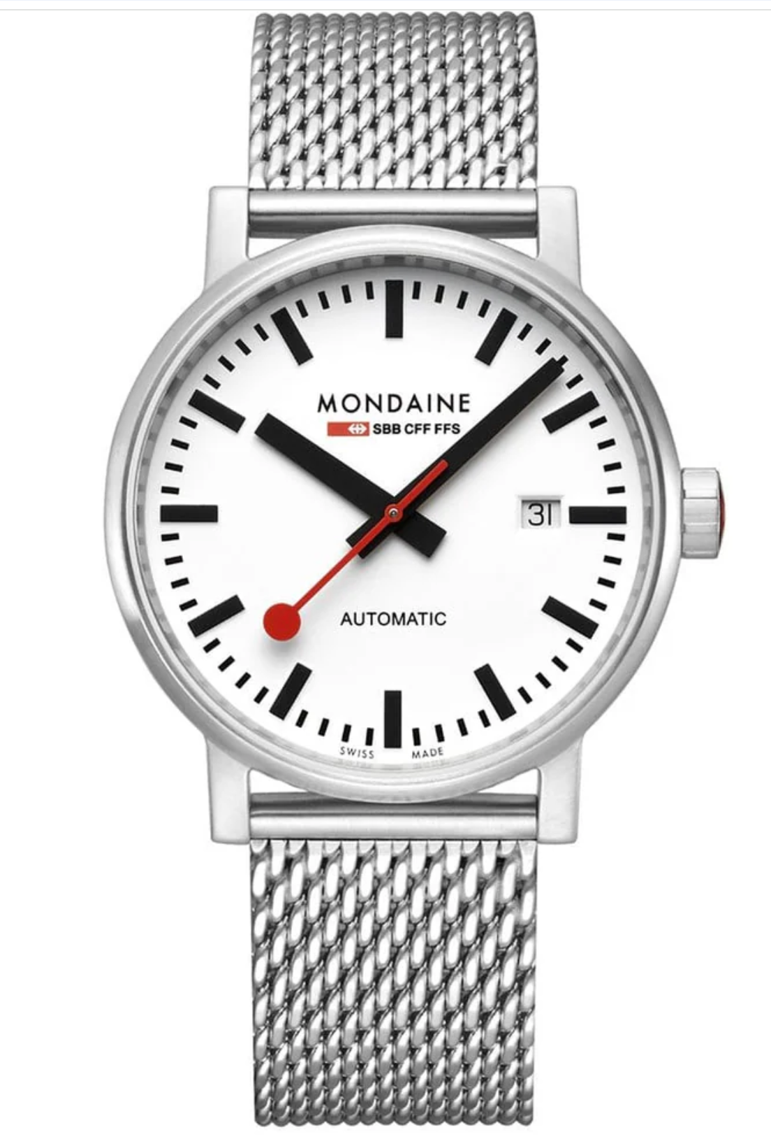 Mondaine EVO2 Automatic Stainless Steel 40 mm MSE.40610.SM Swiss Made Watch