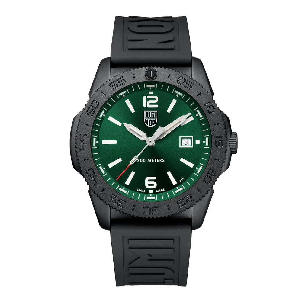 Luminox Pacific Diver XS.3137.B 44mm Swiss Made Green Dial Watch Sapphire Crystal